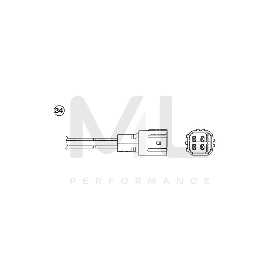 NTK Lambda Sensor / O2 Sensor (NGK 0133) - OZA384-E32 | ML Car Parts UK | ML Performance