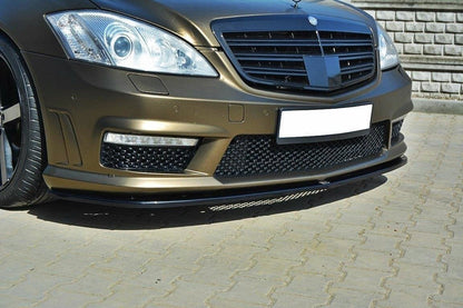Maxton Design ME-S-W221-AMG-FD1T Front Splitter Mercedes Benz S-Class W221 AMG | ML Performance UK Car Parts