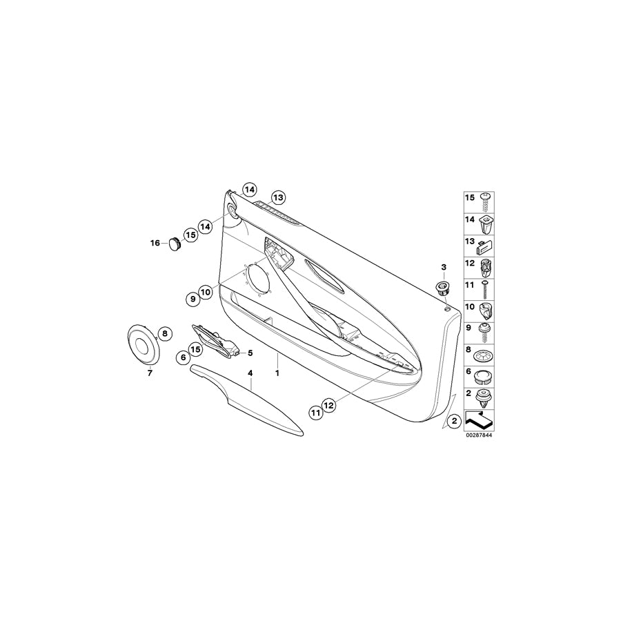 Genuine BMW 51417116061 E63 E64 Cover Loudspeaker Left BASALTGRAU (Inc. 630i & 645Ci) | ML Performance EU Car Parts