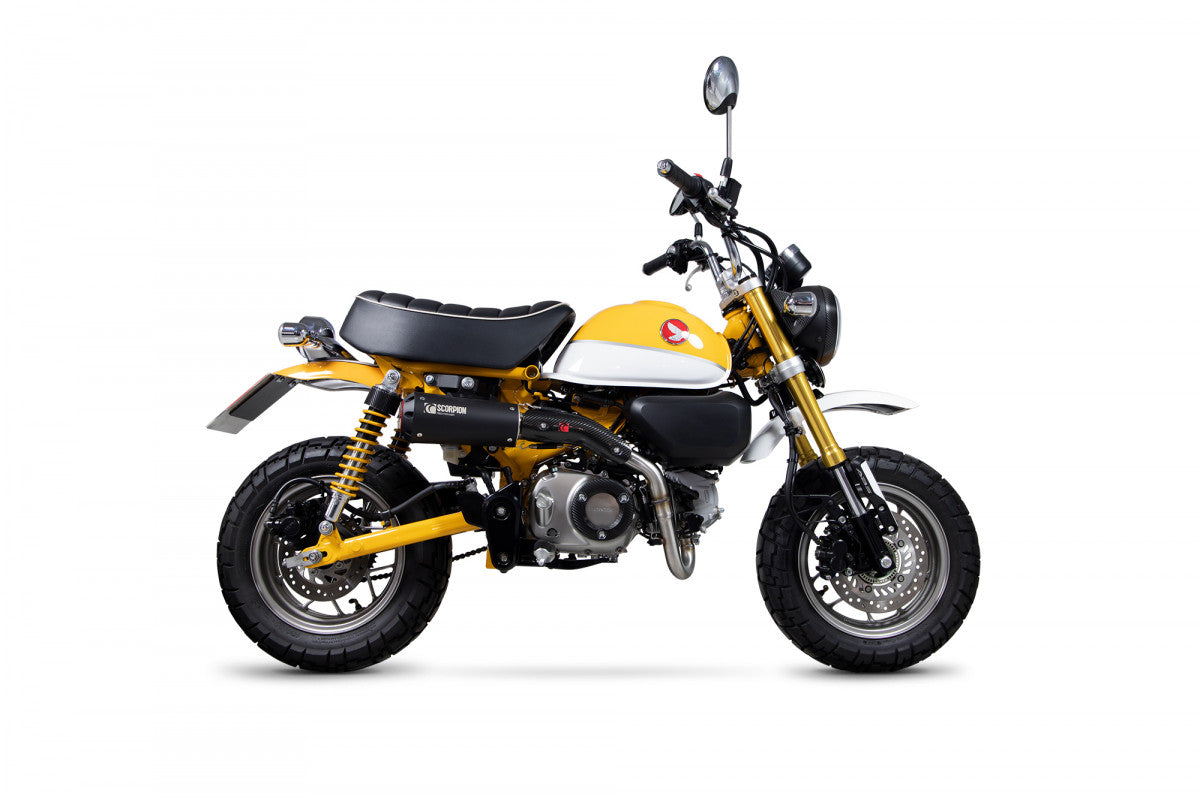 Scorpion PHA193SYSBCER Honda Monkey Red Power Full System - Black Ceramic Coated Sleeve | ML Performance EU EU