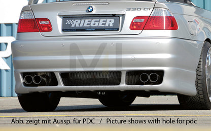 Rieger 00050208 BMW 3 Series E46 Rear Bumper 1 | ML Performance EU Car Parts