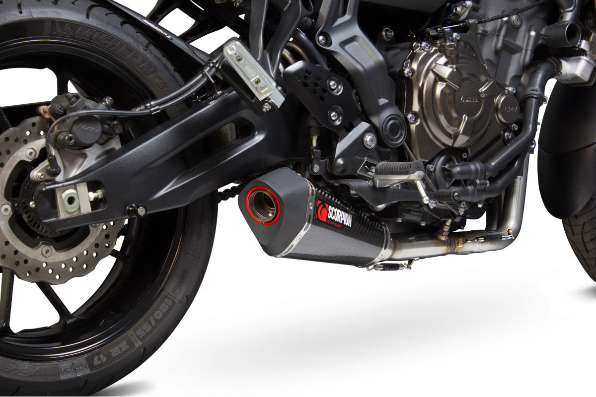 Scorpion RYA108SYSCEO Yamaha Serket Taper Full System - Carbon Fibre Sleeve (MT-07 Tracer / MT-07 Tracer GT) | ML Performance EU EU