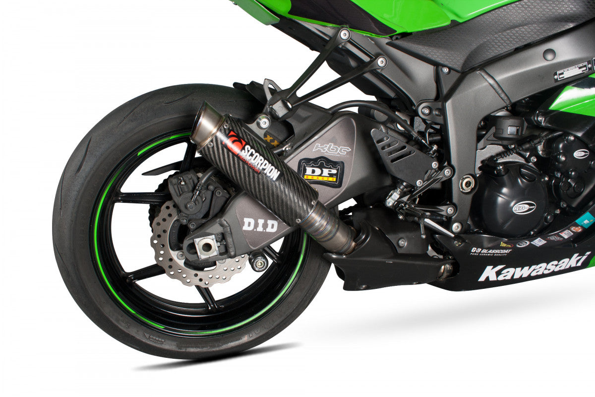 Scorpion KA1001CEM Kawasaki Ninja ZX-6R Rp1-Gp Slip-On - Carbon Fibre Sleeve | ML Performance EU EU