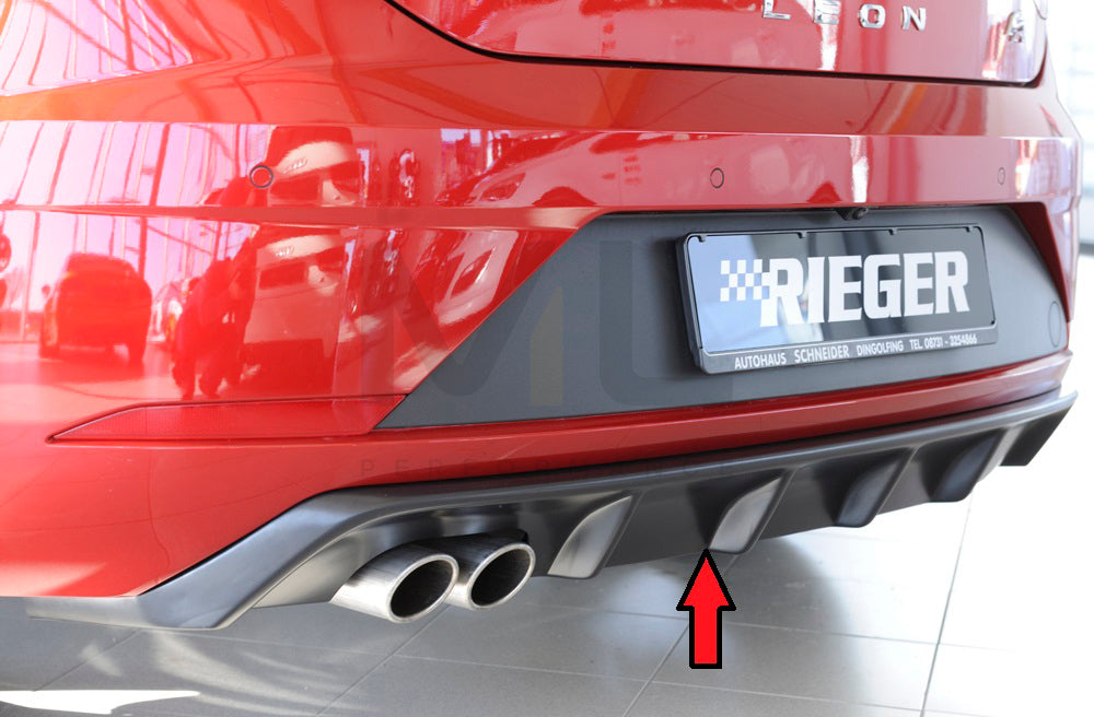 Rieger 00027033 SEAT 5F Leon FR Rear Diffuser 1 | ML Performance EU Car Parts