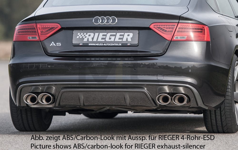 Rieger 00055478 Audi B8 B81 S5 Rear Diffuser 1 | ML Performance EU Car Parts