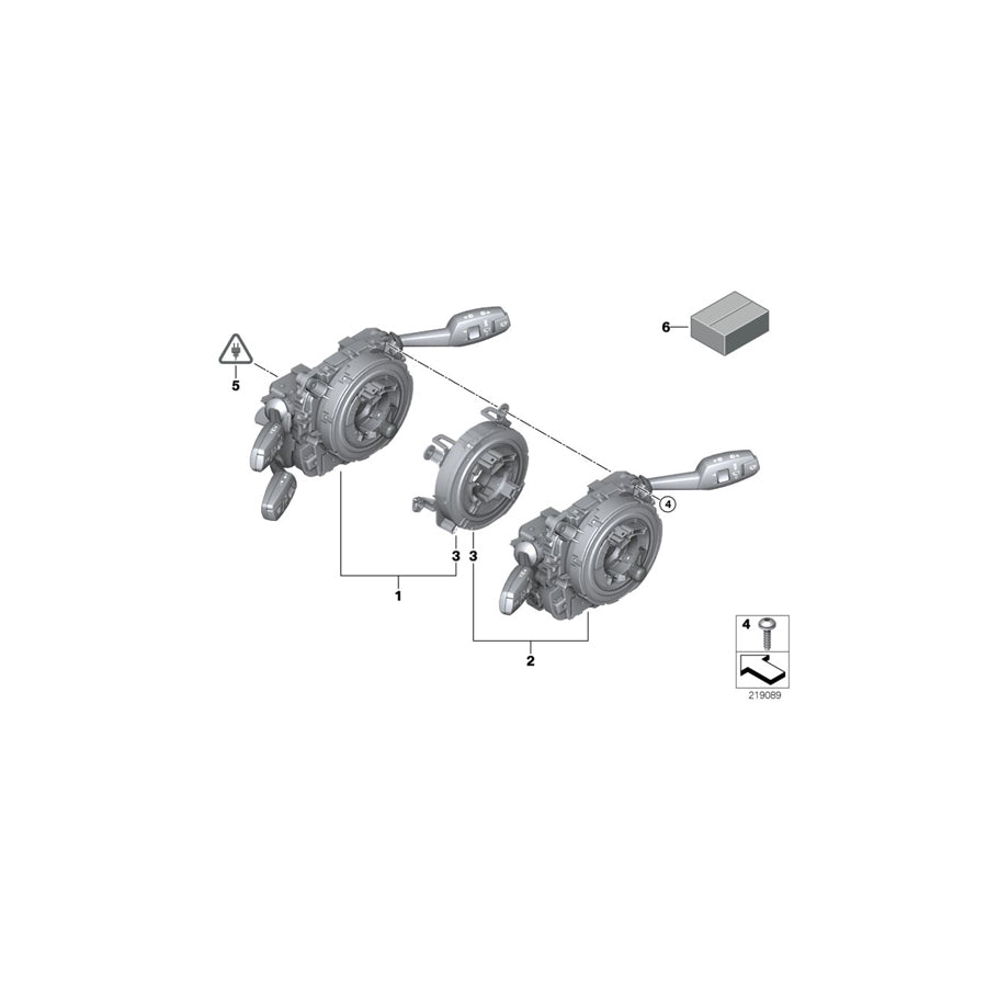 Genuine BMW 61319123059 E91 E91 Switch Unit Steering Column (Inc. 325i, 330xi & 330i) | ML Performance EU Car Parts