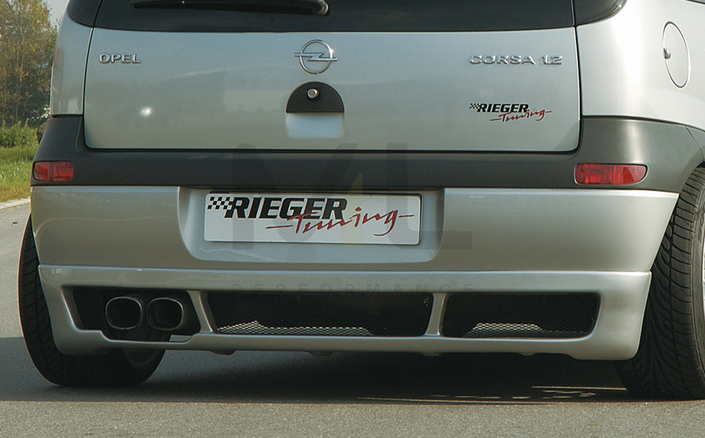 Rieger 00058915 Opel Corsa C Rear Diffuser 1 | ML Performance EU Car Parts