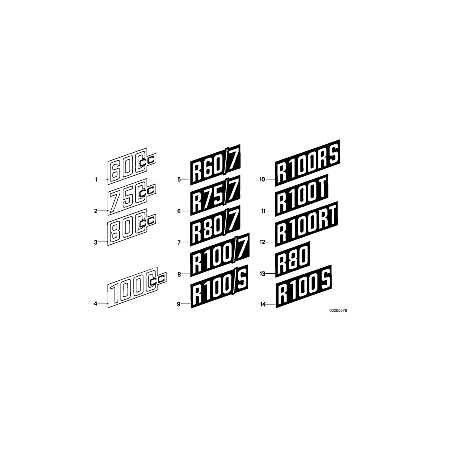 Genuine BMW 51141240004 60 Sticker GOLD (Inc.  & R 75 ) | ML Performance EU Car Parts