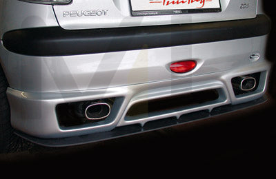 Rieger 00052207 Peugeot 206 Rear Diffuser 2 | ML Performance EU Car Parts