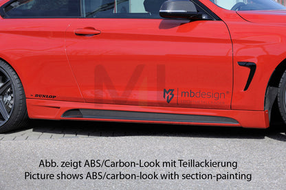 Rieger 00053473 BMW 4 Series F32 F33 Side Skirt 6 | ML Performance EU Car Parts