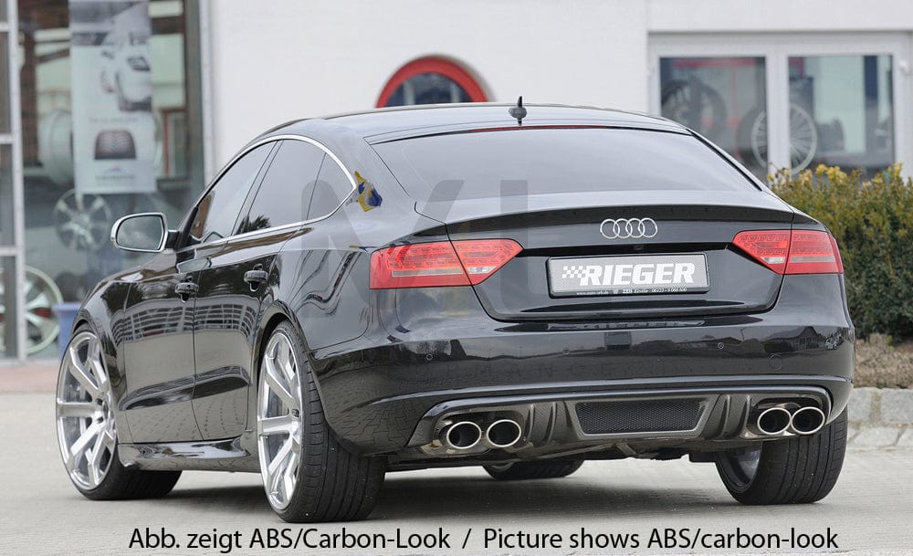 Rieger 00055438 Audi B8 B81 A5 Rear Diffuser 2 | ML Performance EU Car Parts