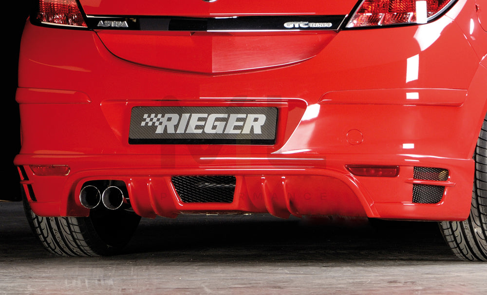 Rieger 00051237 Opel Astra H GTC Rear Diffuser 1 | ML Performance EU Car Parts