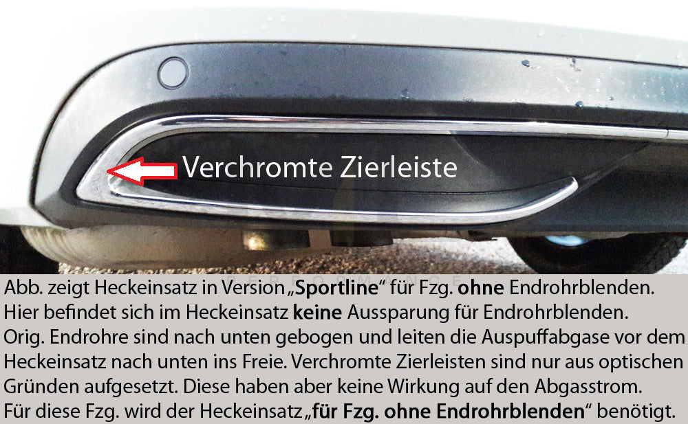 Rieger 00079046 Skoda 3T 3V Superb III Rear Diffuser - RS4-Look 3 | ML Performance EU Car Parts