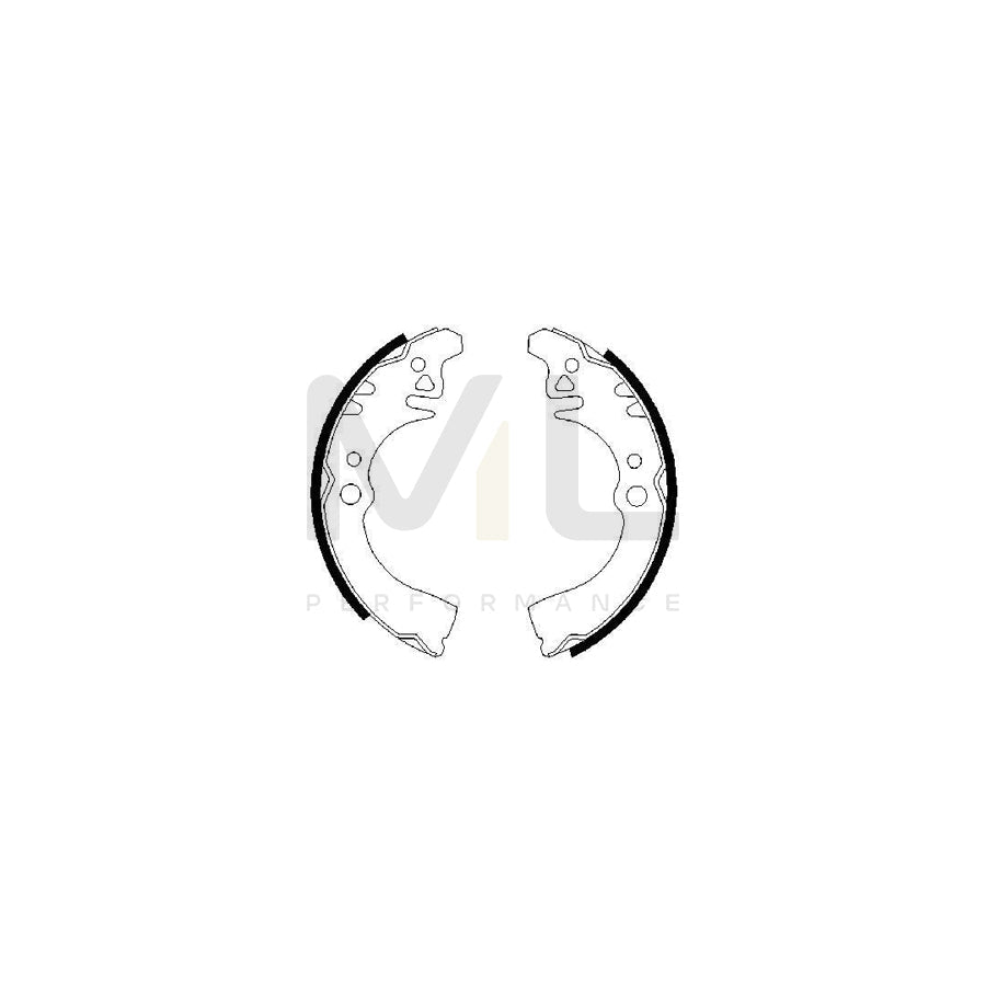 BOSCH 0 986 487 307 Brake Shoe Set | ML Performance Car Parts