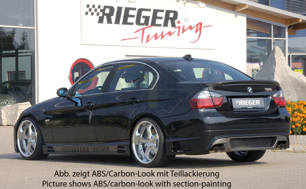 Rieger 00053406 BMW 3 Series E90 E91 Rear Diffuser 5 | ML Performance EU Car Parts