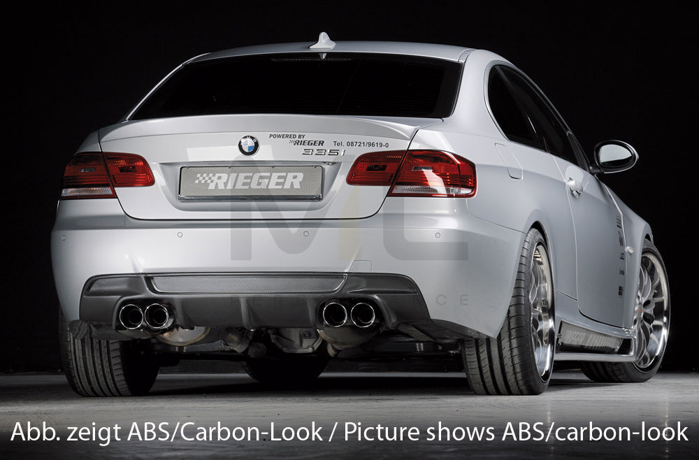 Rieger 00053461 BMW 3 Series E92 E93 Rear Diffuser 2 | ML Performance EU Car Parts