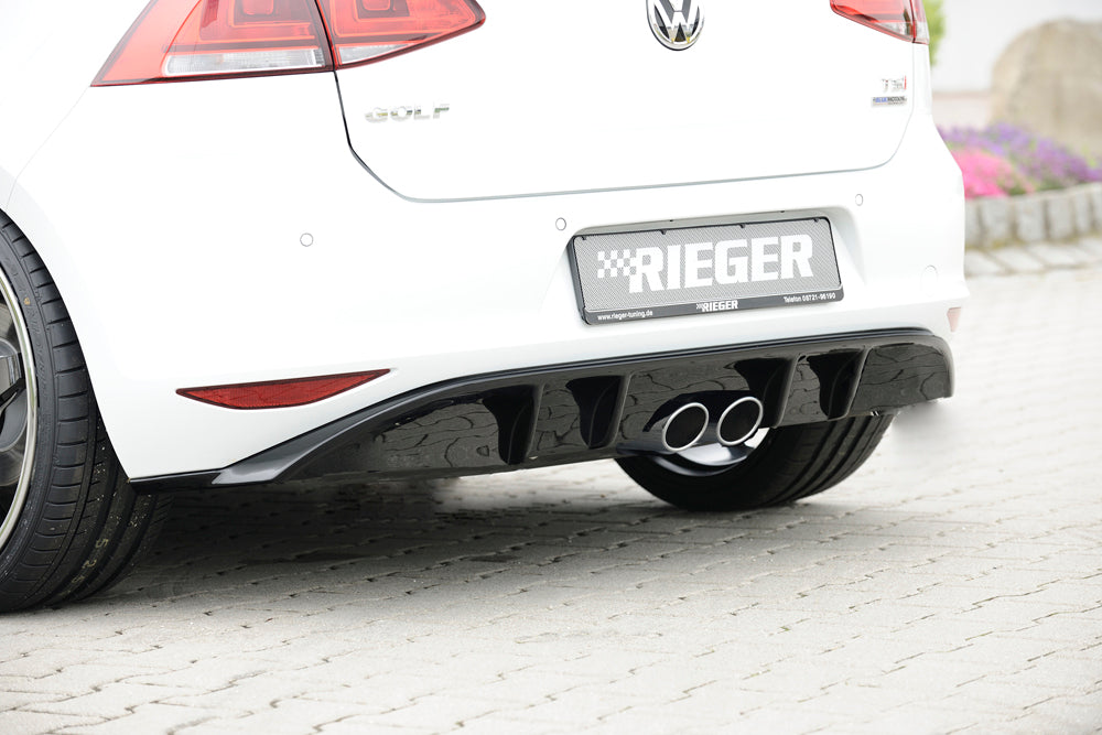 Rieger 00088030 VW Mk7 Golf Rear Diffuser (Inc. GTI, GTI Clubsport) 1 |ML Performance EU Car Parts