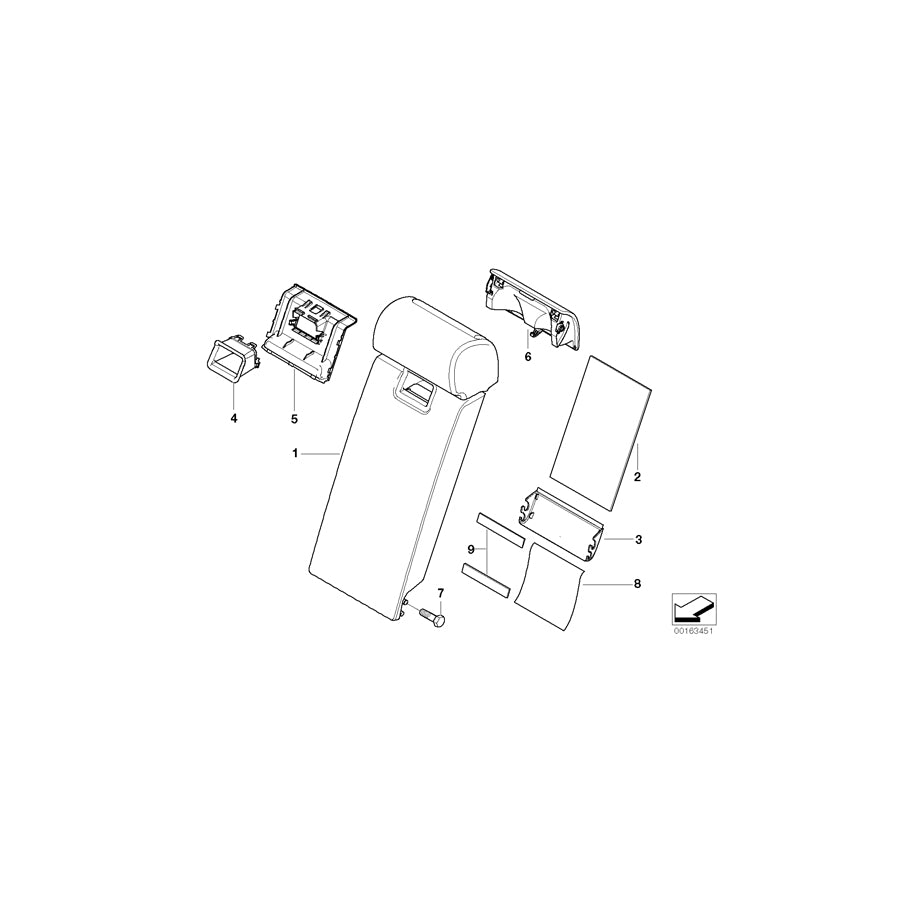 Genuine BMW 52203413527 E83 Upper Cover ANTHRAZIT (Inc. X3 2.5i, X3 3.0d & X3 2.0d) | ML Performance EU Car Parts