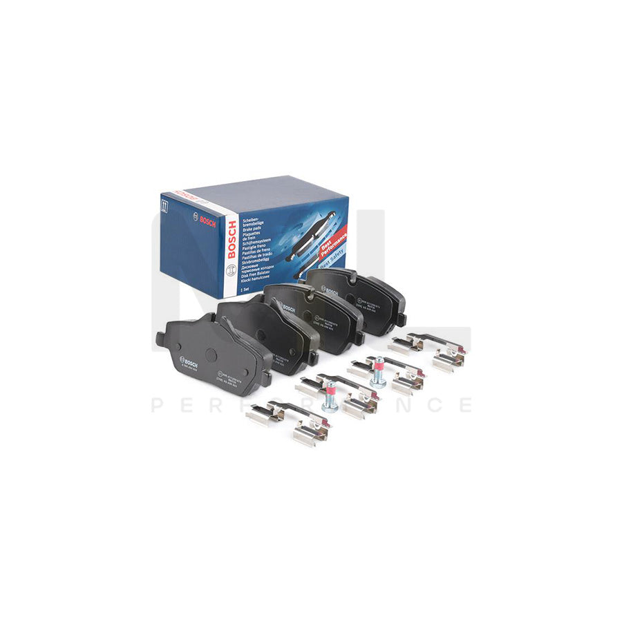 Bosch 0986494588 Brake Pad Set With Anti-Squeak Plate, With Bolts/Screws, With Accessories, With Spring BP1030 | ML Performance Car Parts