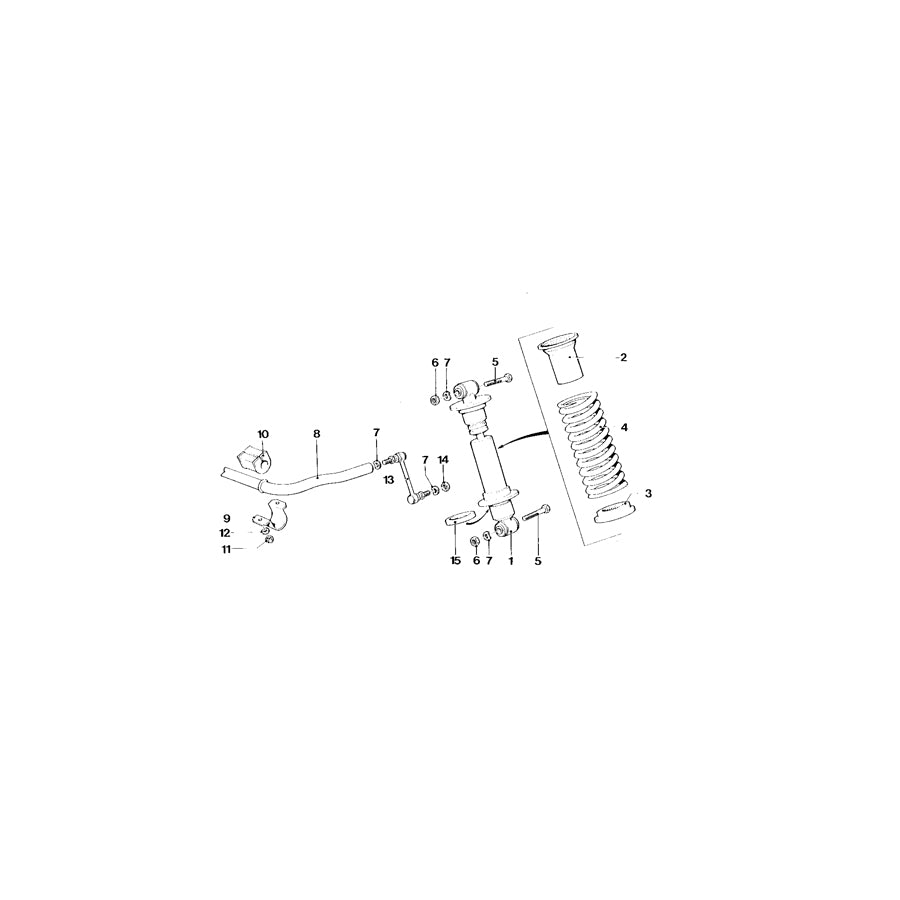 Genuine BMW 31352160106 E26 Stabilizer (Inc.  & M1) | ML Performance EU Car Parts