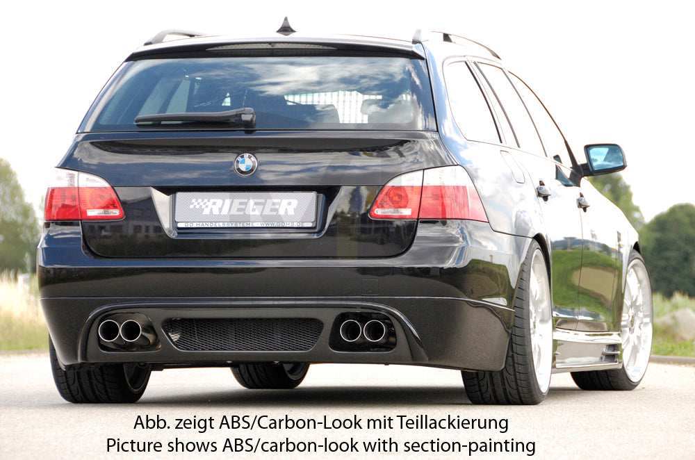 Rieger 00053617 BMW 5 Series E61 Rear Diffuser 2 | ML Performance EU Car Parts