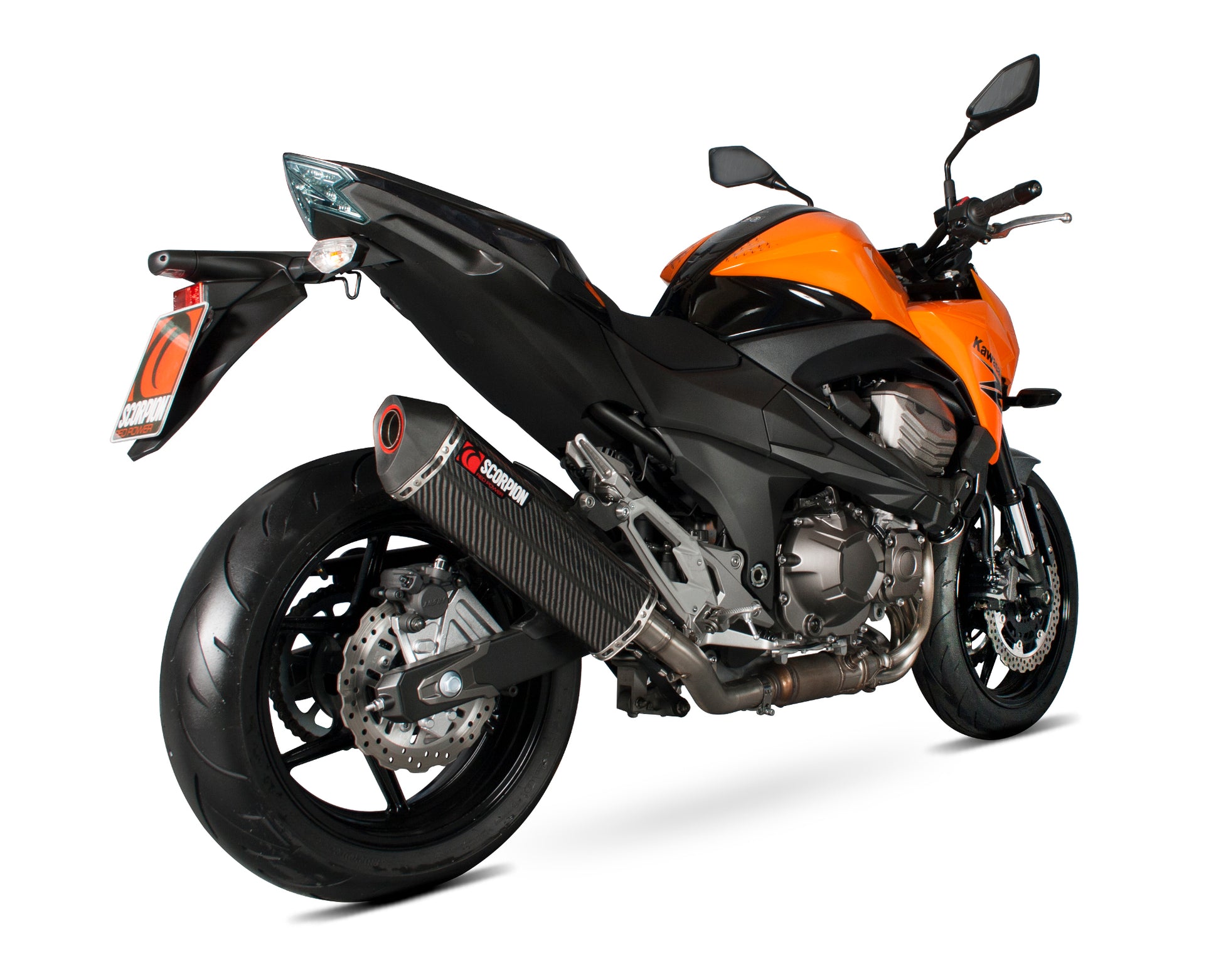 Scorpion RKA101CEO Kawasaki Z800 E Serket Parallel Slip-On - Carbon Fibre Sleeve | ML Performance EU EU