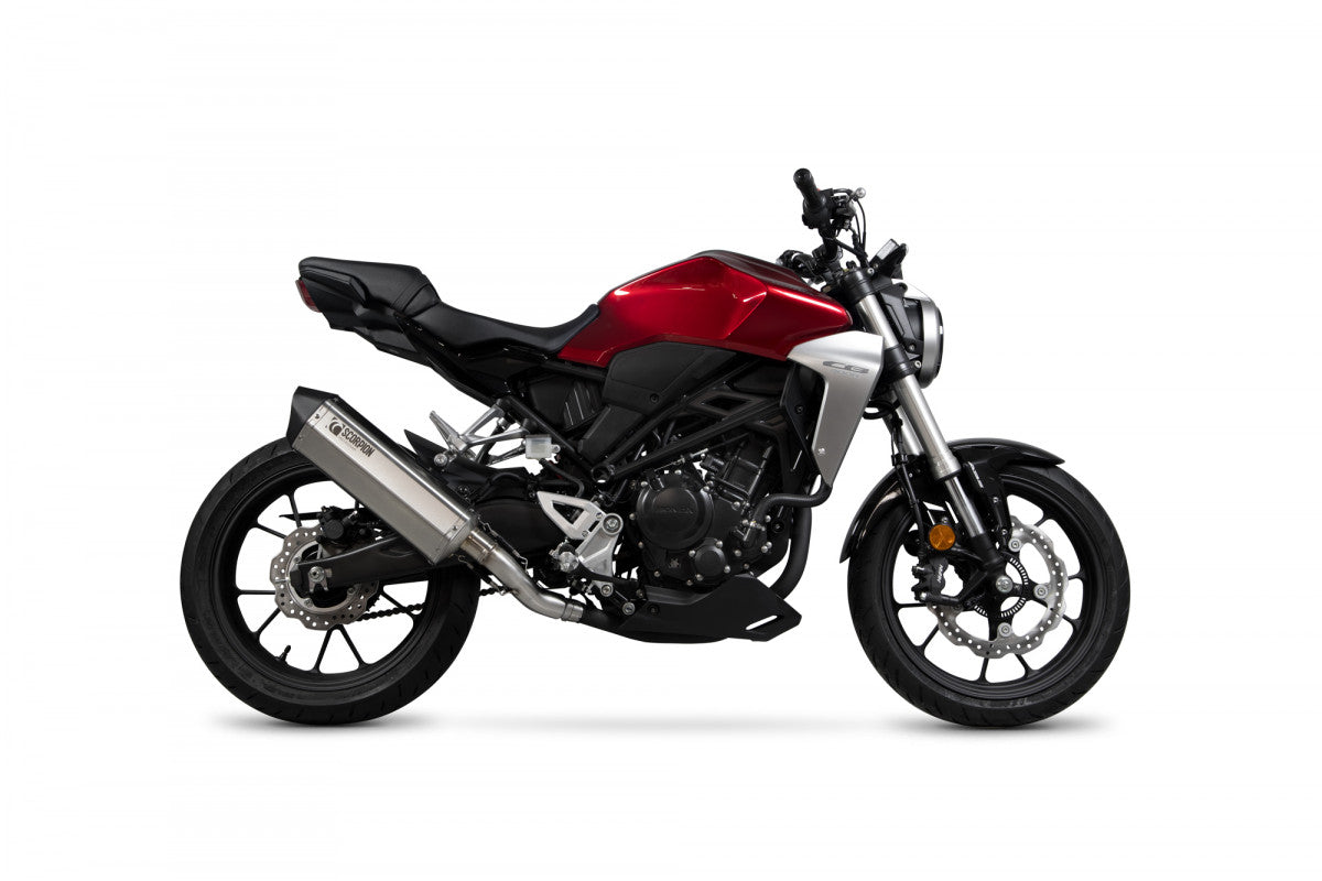 Scorpion RHA185SEO Honda CB300 R Serket Parallel Slip-On - Brushed Stainless Steel Sleeve | ML Performance EU EU