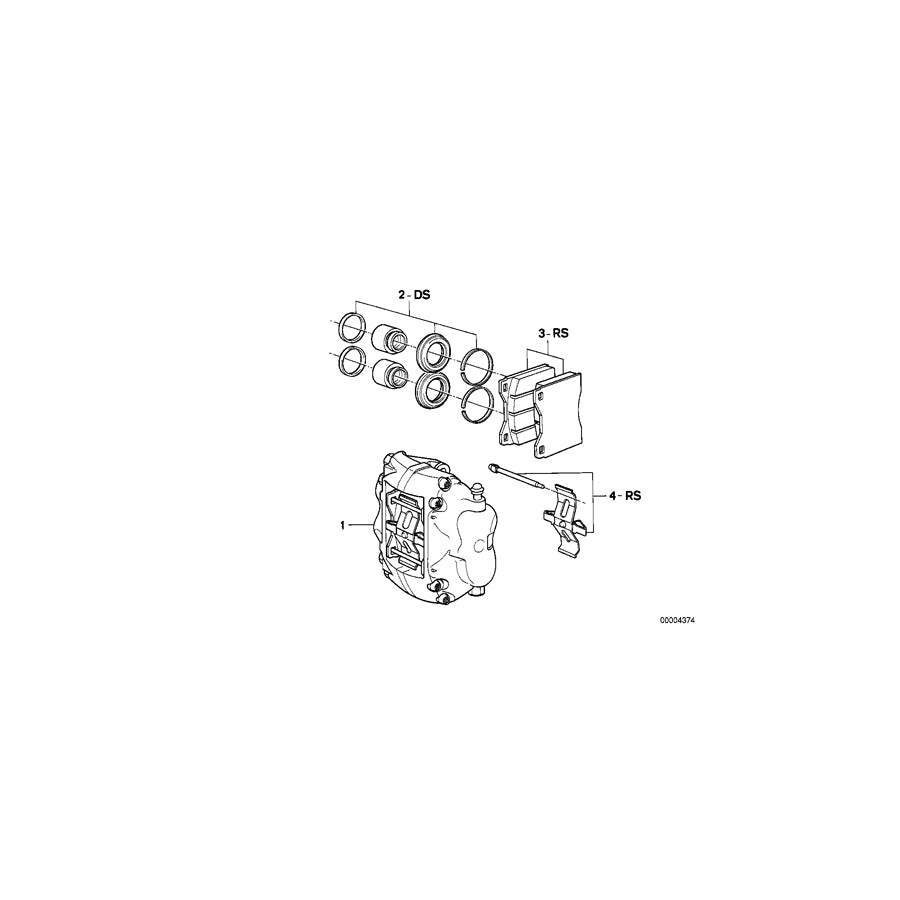 Genuine BMW 34111158360 E23 Repair Kit, Brake Pads Asbestos-Free JURID 506 (Inc. 733i & 735i) | ML Performance EU Car Parts