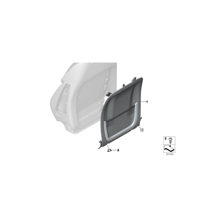 Genuine BMW 52108094166 F92 G15 F91 Rear Panel M-Sport, Right SCHWARZ (Inc. 840i, 840iX & M8) | ML Performance EU Car Parts