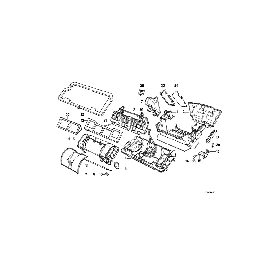 Genuine BMW 64111388906 E34 E32 Housing Bottom (Inc. 750iL, 735iL & 730iL) | ML Performance EU Car Parts