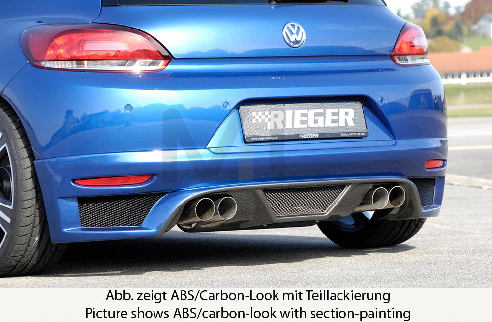 Rieger 00099771 VW 13 Mk3 Scirocco Rear Diffuser 1 | ML Performance EU Car Parts
