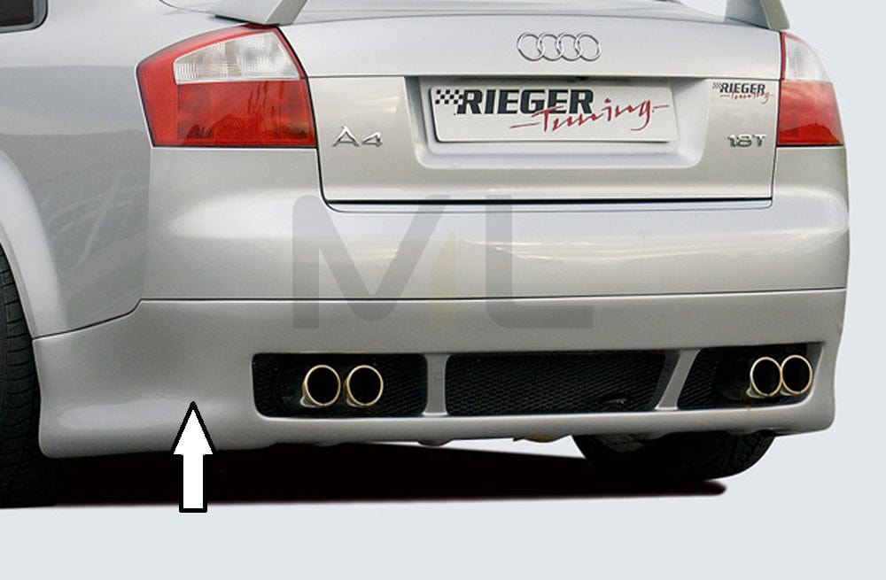 Rieger 00055206 Audi 8E B6 A4 Rear Diffuser 1 | ML Performance EU Car Parts
