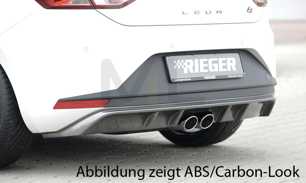 Rieger 00027009 SEAT 5F Leon FR Rear Diffuser 1 | ML Performance EU Car Parts