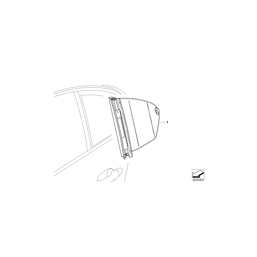 Genuine BMW 51357050250 E60 Set Of Sun Blinds, Rear Right (Inc. 530i & 550i) | ML Performance EU Car Parts