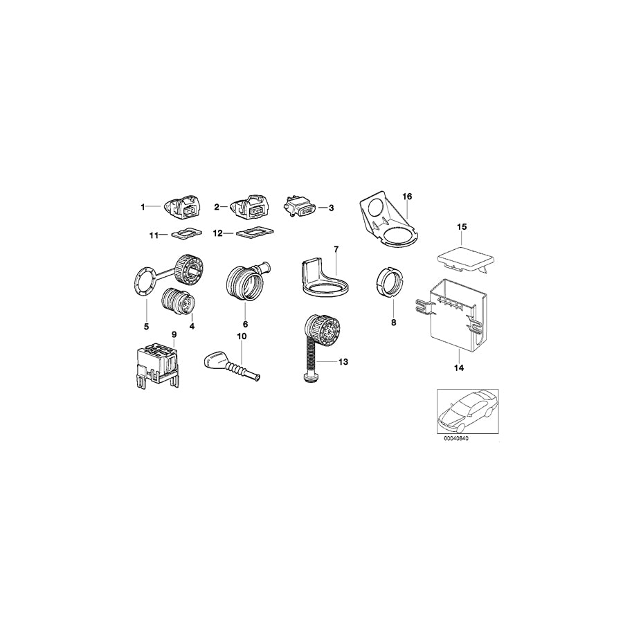 Genuine BMW 12521405523 Cabrio R53 E36 Fuse Box Fuse box (Inc. M3, Cooper S & One D) | ML Performance EU Car Parts