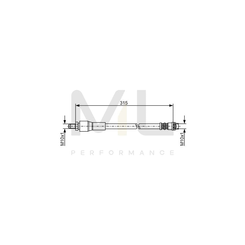 BOSCH 1 987 476 032 Brake Hose 315mm | ML Performance Car Parts