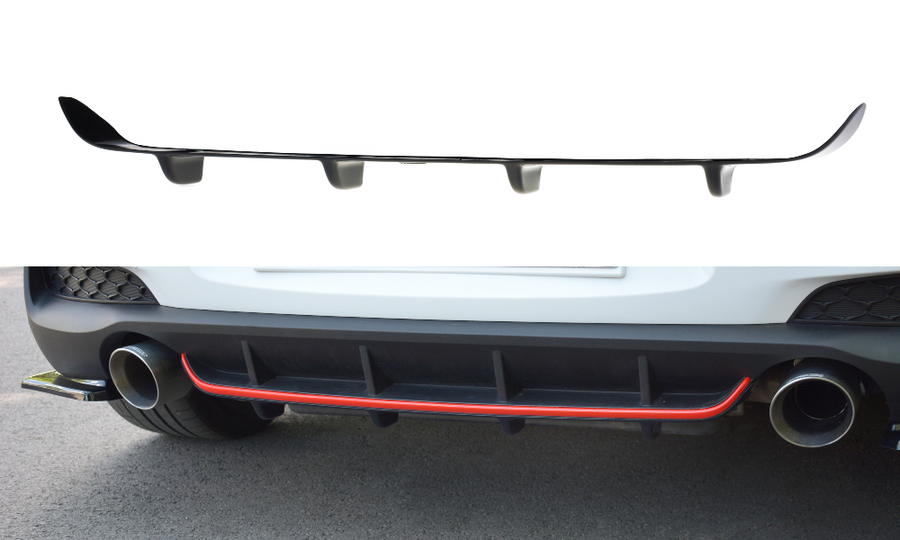 Maxton Design HY-I30-3-N-RS1T Rear Valance Hyundai I30N MK3 Hatchback | ML Performance UK Car Parts