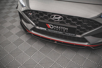 Maxton Design Hyundai I30N MK3 Facelift Hatchback / Fastback Front Splitter + Flaps V.1