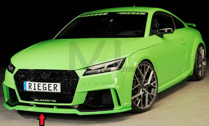 Rieger 00055176 Audi 8J 8J1-FV 8S TTRS Front Splitter 9 | ML Performance EU Car Parts