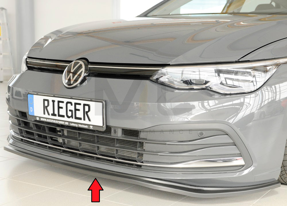 Rieger 00059600 VW Mk8 Golf Front Splitter 1 | ML Performance EU Car Parts