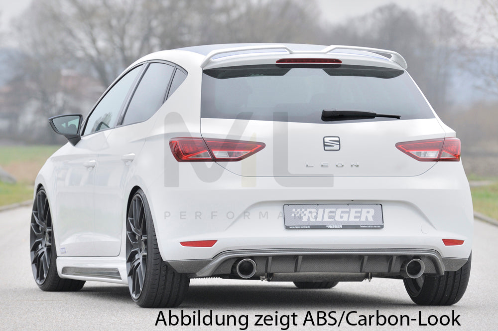 Rieger 00088090 SEAT 5F Leon Rear Diffuser 5 | ML Performance EU Car Parts