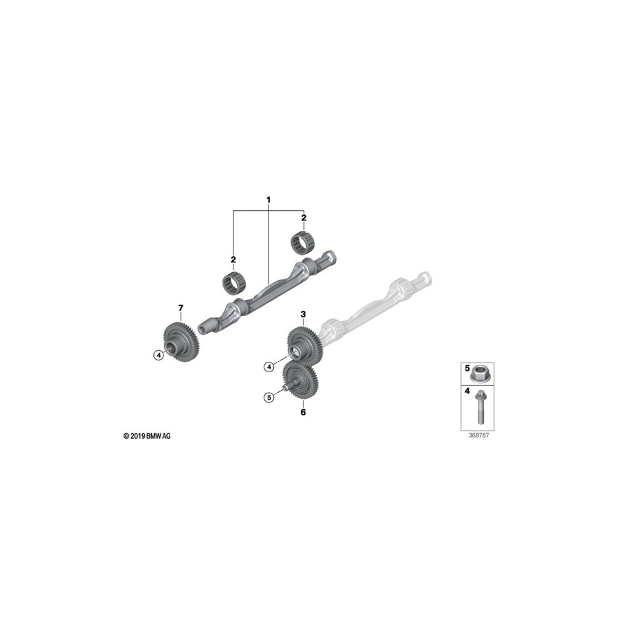 Genuine BMW 11277626115 Clubman Cabrio F56 Gear Wheel (Inc. X1 25iX, X1 20iX & Cooper S) | ML Performance EU Car Parts