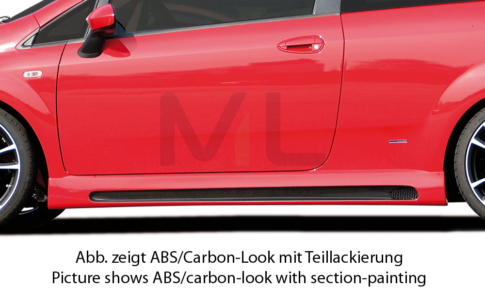 Rieger 00099156 Fiat Grande Punto (199) Side Skirt 1 | ML Performance EU Car Parts
