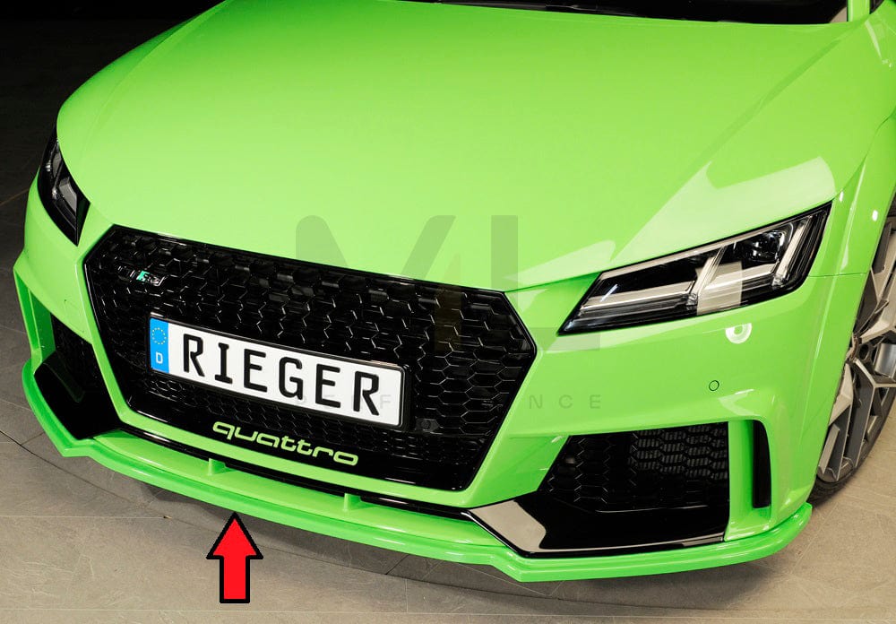 Rieger 00055176 Audi 8J 8J1-FV 8S TTRS Front Splitter 6 | ML Performance EU Car Parts