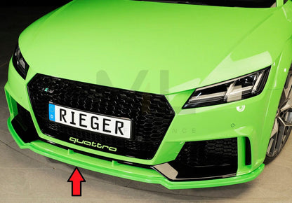Rieger 00055176 Audi 8J 8J1-FV 8S TTRS Front Splitter 6 | ML Performance EU Car Parts