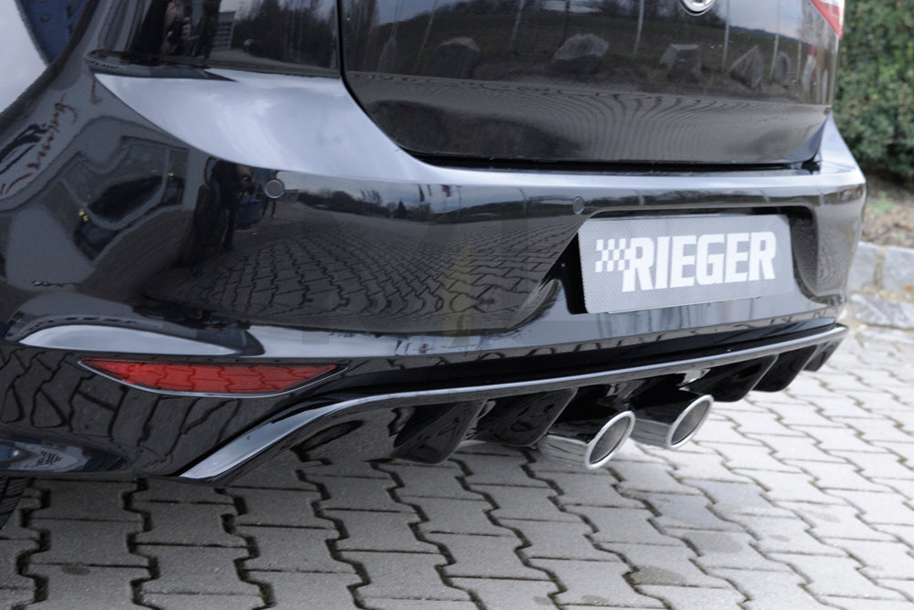 Rieger 00088102 VW Mk7-Line Golf R Rear Diffuser 1 | ML Performance EU Car Parts