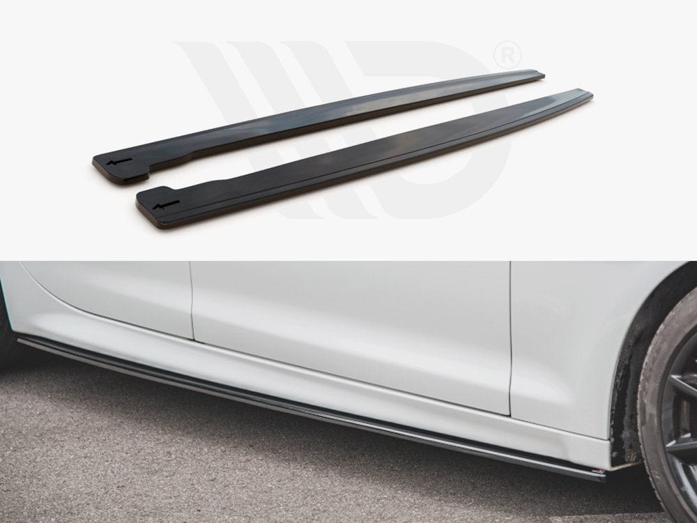 Maxton Design JA-XJ-4-SD1T Side Skirt Splitters Jaguar Xj X351 Facelift | ML Performance UK Car Parts