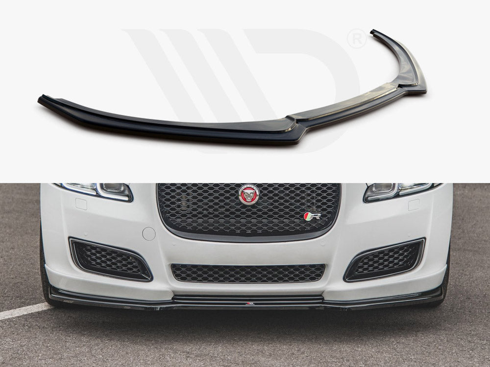 Maxton Design JA-XJ-4F2-FD1T Front Splitter Jaguar Xj X351 Facelift | ML Performance UK Car Parts