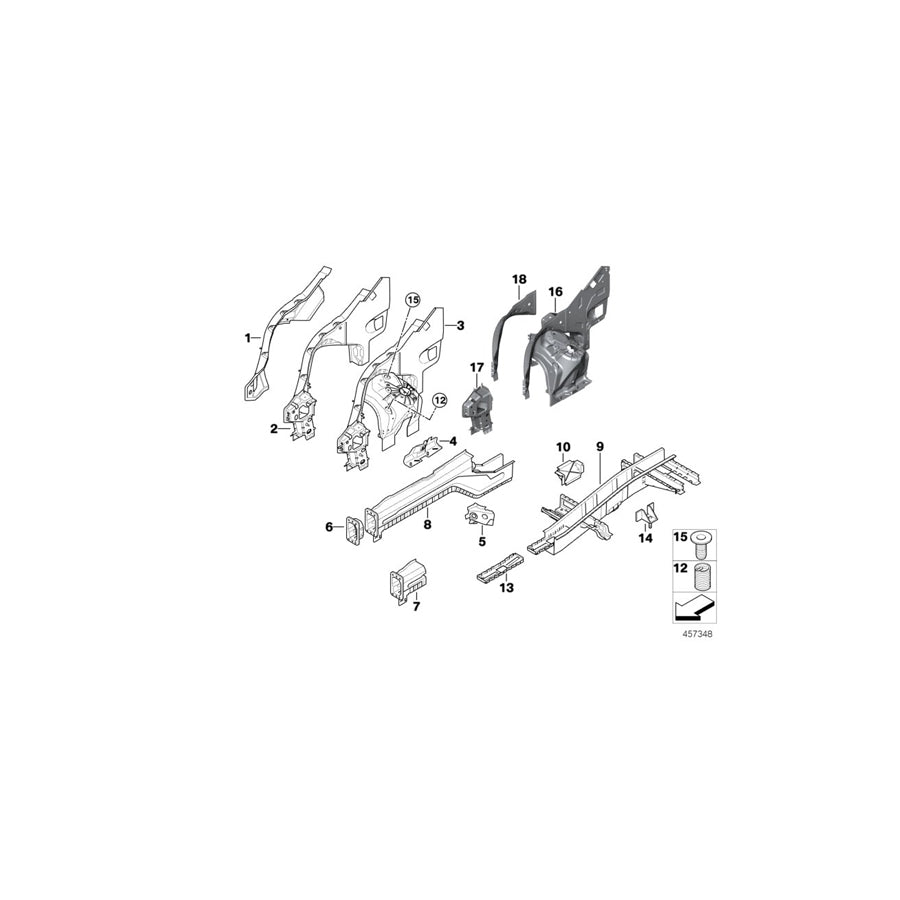 Genuine BMW 07147046334 E71 E70 E72 Threaded Plug M6X12MM (Inc. X5 50iX, X5 3.0si & X5 3.0d) | ML Performance EU Car Parts