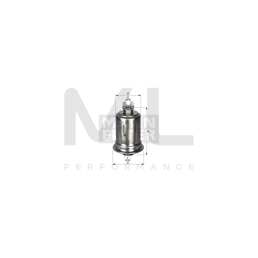 MANN-FILTER WK 614/34 Fuel filter for MITSUBISHI COLT In-Line Filter | ML Performance Car Parts
